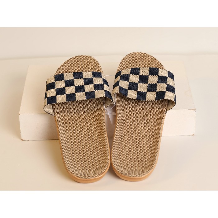 household-goods/clothes-shoes-accessories/mumuso-chequered-slippers-navy-blue44-45