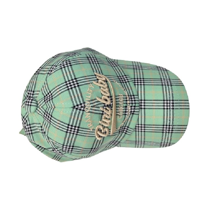 household-goods/clothes-shoes-accessories/mumuso-plaid-baseball-cap-for-kids-green