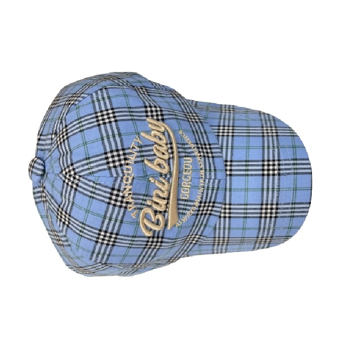 household-goods/clothes-shoes-accessories/mumuso-plaid-baseball-cap-for-kids-blue