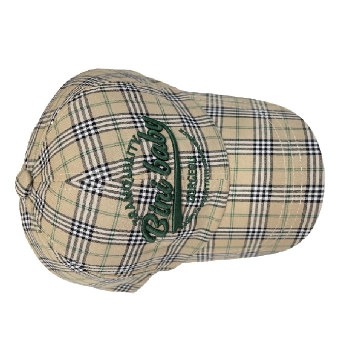 household-goods/clothes-shoes-accessories/mumuso-plaid-baseball-cap-for-kids-khaki