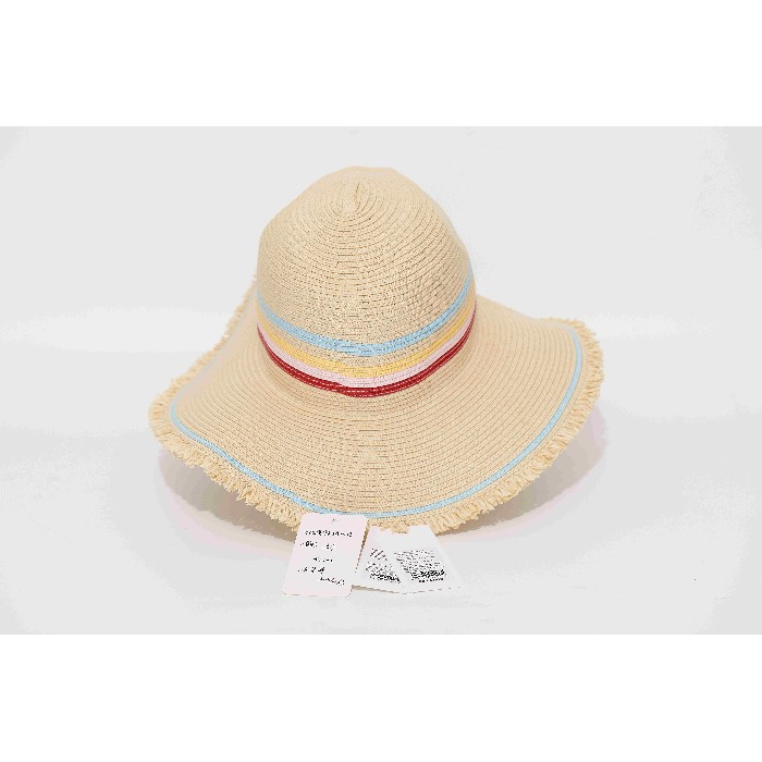 household-goods/clothes-shoes-accessories/mumuso-fringed-straw-hat-with-wide-brim-beige