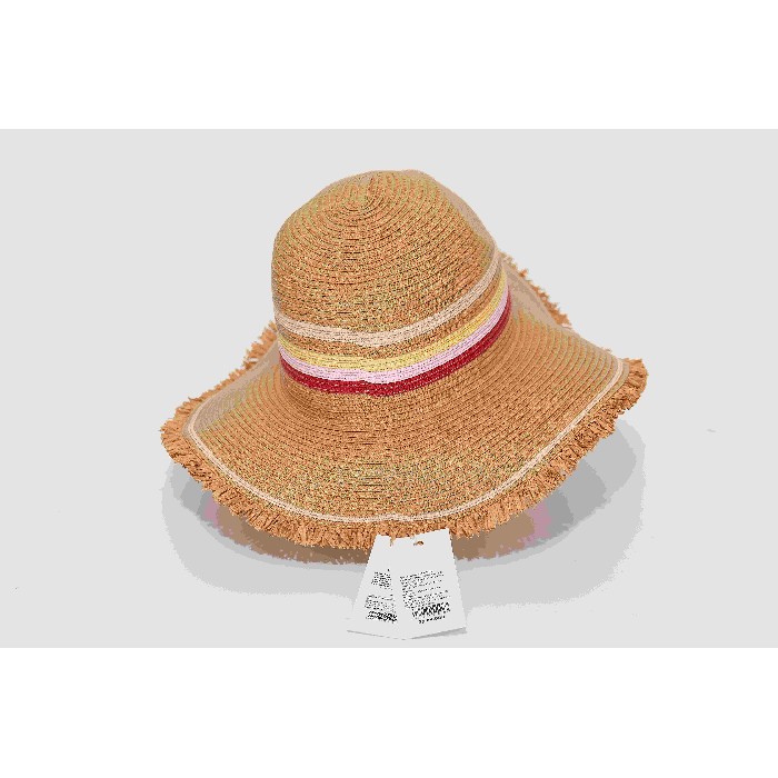 household-goods/clothes-shoes-accessories/mumuso-fringed-straw-hat-with-wide-brim-brown