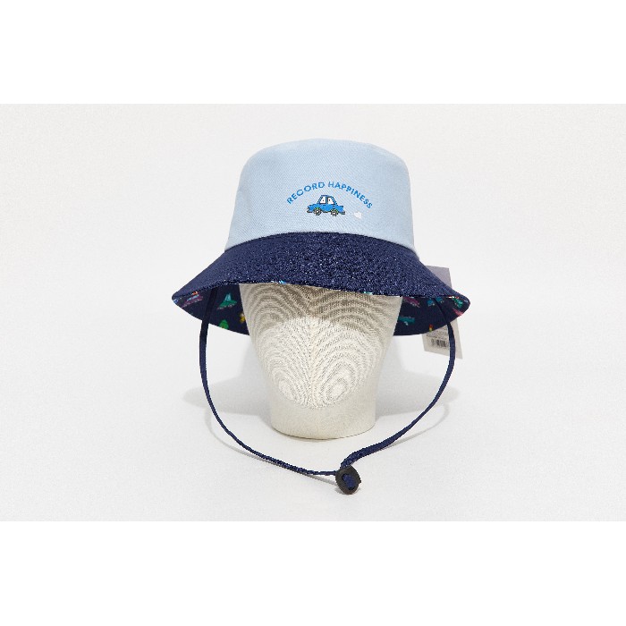 household-goods/clothes-shoes-accessories/mumuso-reversible-bucket-hat-for-kids-cartoon-vehiclesblue