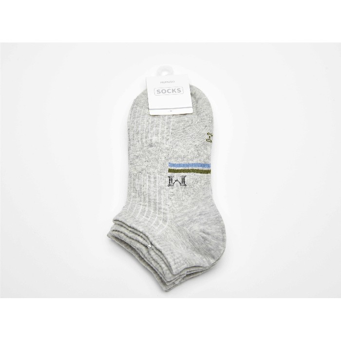 household-goods/clothes-shoes-accessories/mumuso-men's-double-bars-low-cut-socks-3-pairsgrey