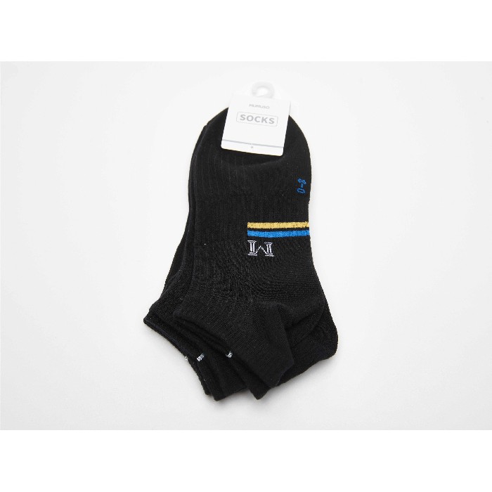 household-goods/clothes-shoes-accessories/mumuso-men's-double-bars-low-cut-socks-3-pairsblack