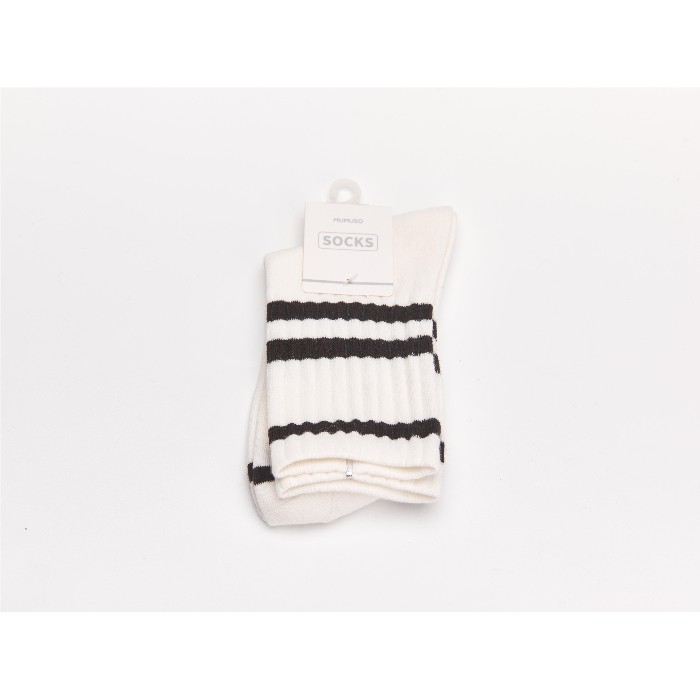household-goods/clothes-shoes-accessories/mumuso-women's-triple-bars-crew-socks-1-pairwhite