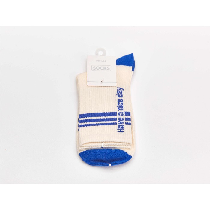 household-goods/clothes-shoes-accessories/mumuso-women's-letters-stripes-crew-socks-1-pairwhite