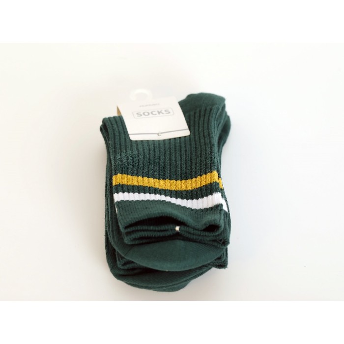 household-goods/clothes-shoes-accessories/mumuso-sports-striped-mini-crew-socks-2-pairsblackish-green