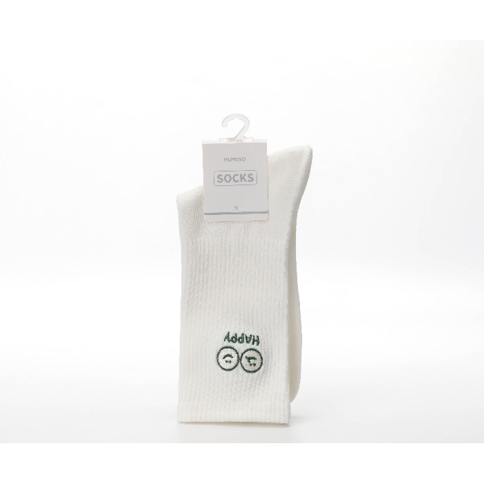 household-goods/clothes-shoes-accessories/mumuso-men's-embroidered-mini-crew-socks-happy1-pairwhite