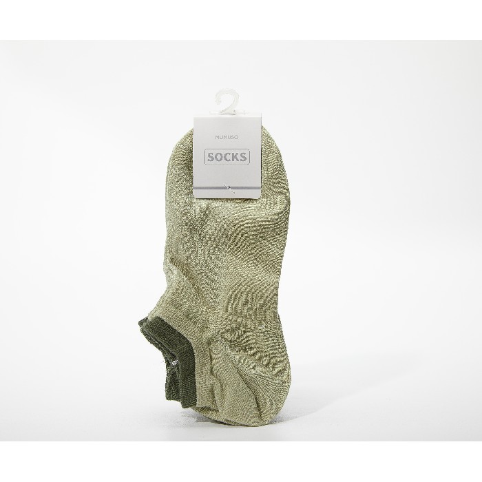 household-goods/clothes-shoes-accessories/mumuso-men's-low-cut-socks-with-spliced-cuffs-3-pairsgrey