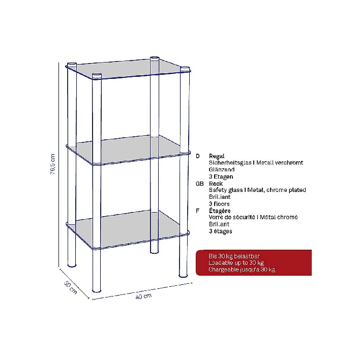 bathrooms/bathroom-storage-shelving/kela-lars-rectangle-glass-rack-18100lars