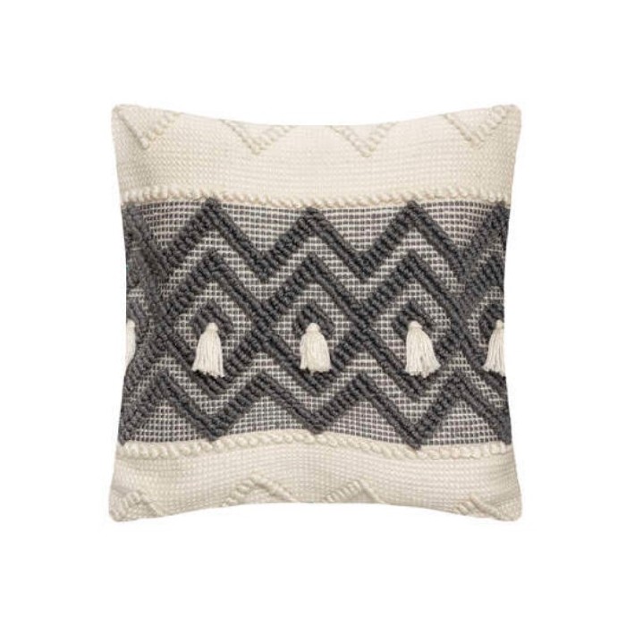 home-textiles/cushions-cushion-covers/atmosphera-cushion-recycled-row-green-45cm-x-45cm