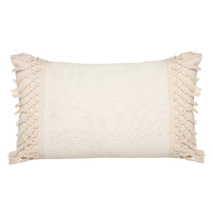 home-textiles/cushions-cushion-covers/atmosphera-cushion-cotton-macra-ivory-30cm-x-50cm