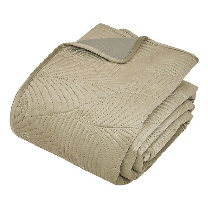 home-textiles/bedspreads-duvets-quilts/atmosphera-bedspread-velvet-leaf-celadon-240cm-x-260cm