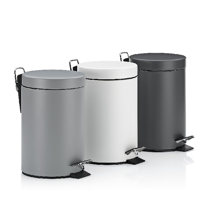 household-goods/bins-liners/kela-pedal-bin-white-3l