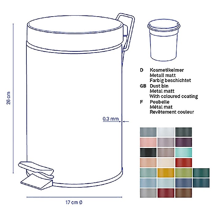 household-goods/bins-liners/kela-pedal-bin-matt-silver-18172