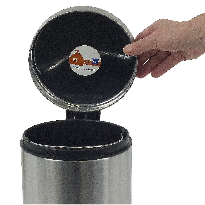 household-goods/bins-liners/kela-pedal-bin-matt-silver-18172