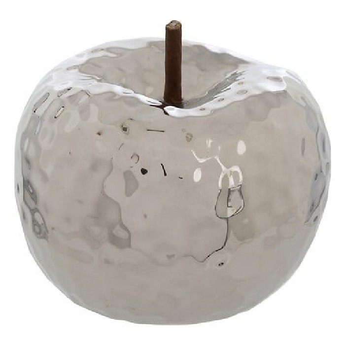 home-decor/decorative-ornaments/atmosphera-pamela-ceramic-apple-silver-h14cm