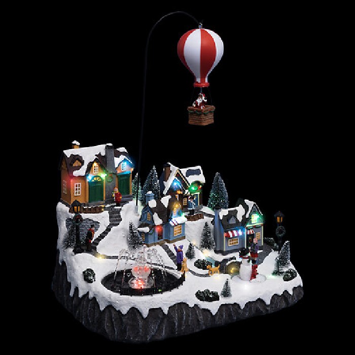 christmas/cribs-villages/xmas-46led-hot-air-balloon-village