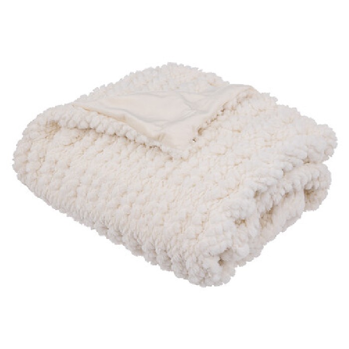 home-textiles/blankets-throws/atmosphera-ruched-fur-blanket-125cm-x-150cm