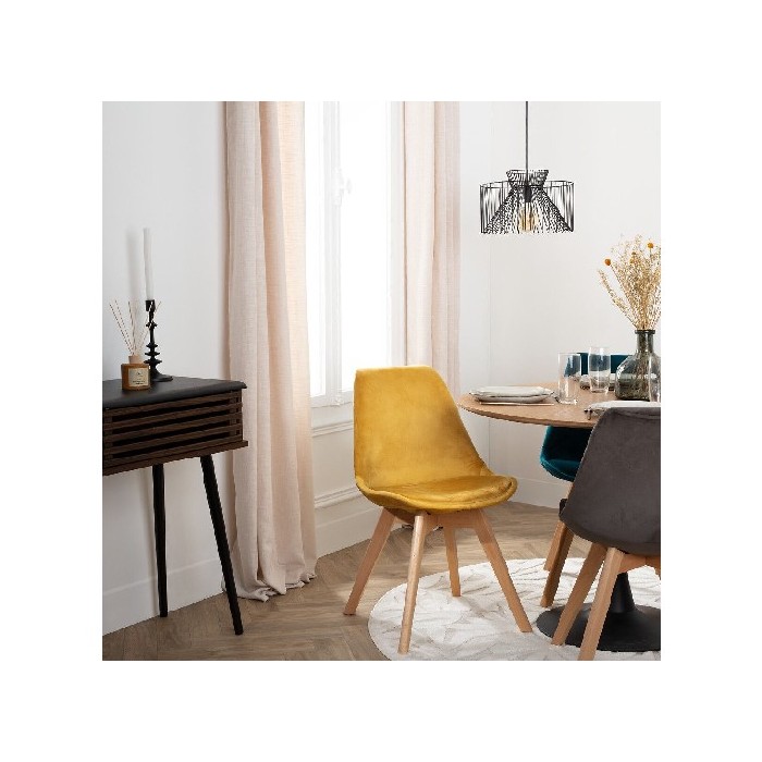 dining/dining-chairs/atmosphera-chair-baya-beech-legs-velvet-mustard-yellow