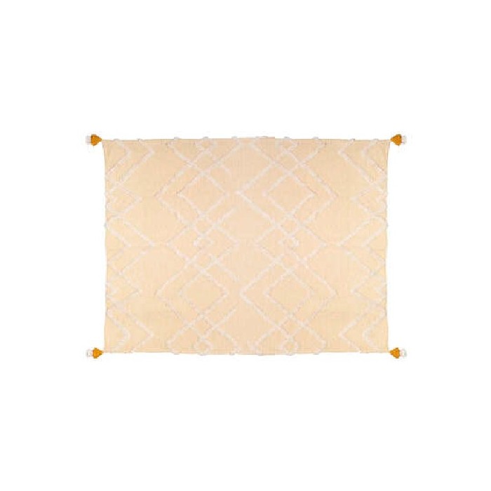 home-textiles/blankets-throws/atmosphera-throw-tuft-carmen-ocher-130cm-x-180cm