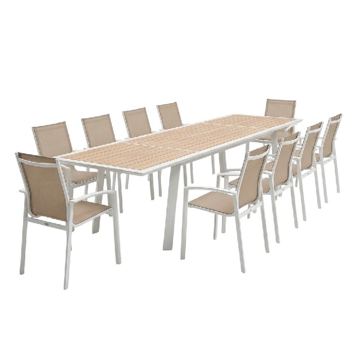 outdoor/dining-sets/hespéride-pavane-extendable-dining-table-with-12-axant-dining-armchairs-linen-white