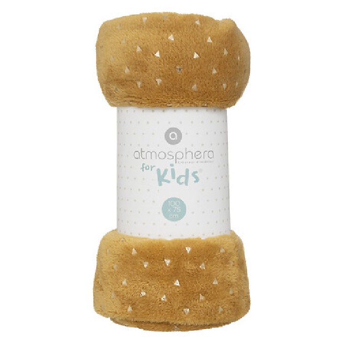 other/kids-accessories-deco/atmosphera-for-kids-blanket-flannel-blg-ochre-75cm-x-100cm