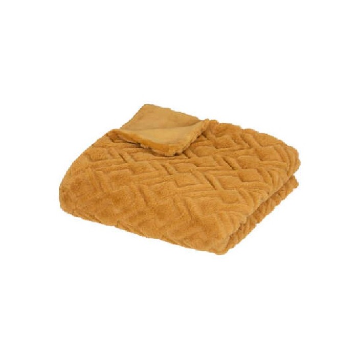 home-textiles/blankets-throws/atmosphera-blanket-fur-emb-mara-ocher-120cm-x-160cm