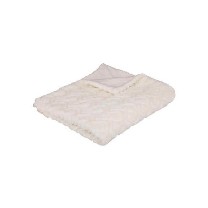 home-textiles/blankets-throws/atmosphera-blanket-fur-emb-mara-white-120cm-x-160cm