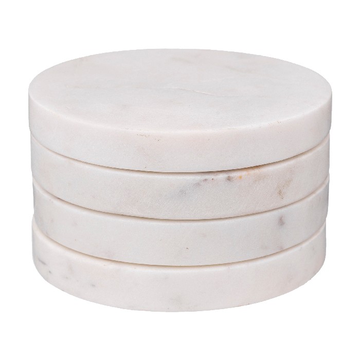tableware/placemats-coasters-trivets/sg-secret-de-gourmet-white-marble-coasters-set-of-4-d10cm