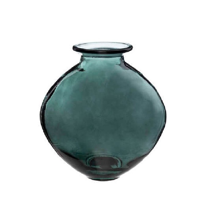 home-decor/vases/atmosphera-recycled-glass-vase-green-candy-h26cm
