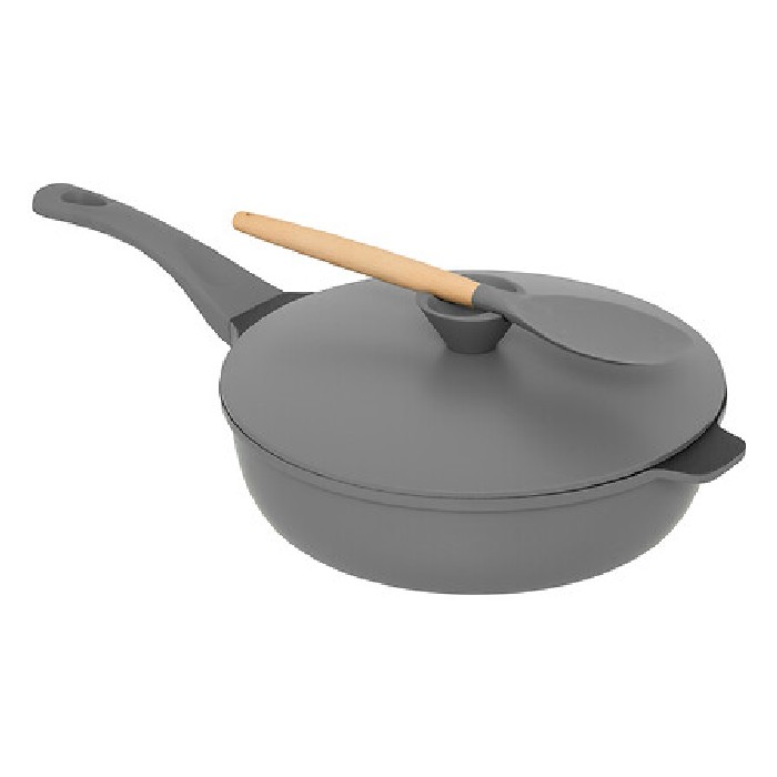 kitchenware/pots-lids-pans/5five-cast-aluminium-deep-pan-grey-28cm