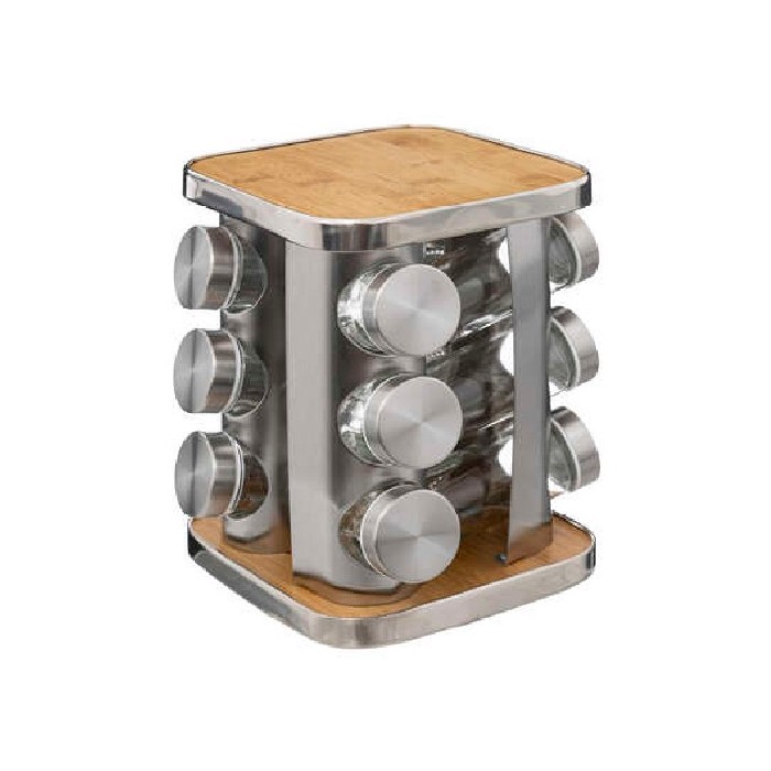 kitchenware/miscellaneous-kitchenware/5five-spice-rack-set-of-12-rota-stainless-steel-and-bamboo