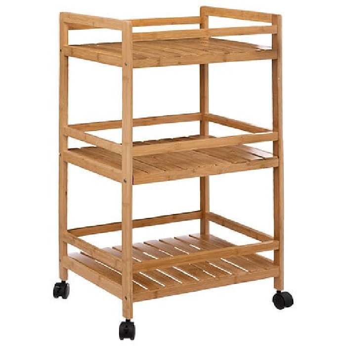 kitchenware/racks-holders-trollies/5five-linha-medium-3-tier-bamboo-trolley