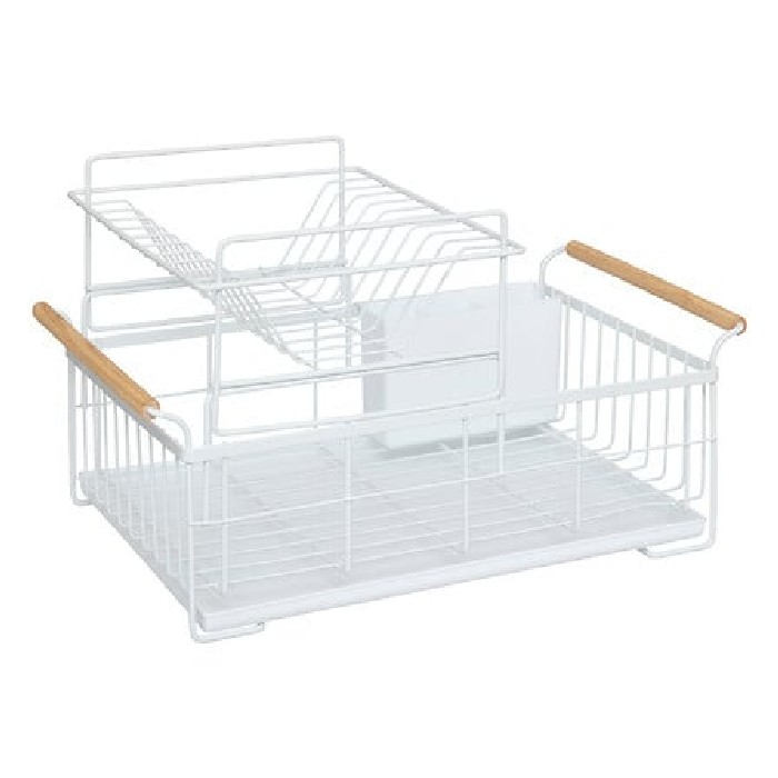 kitchenware/dish-drainers-accessories/5five-2-tier-white-dish-drainer-natureo
