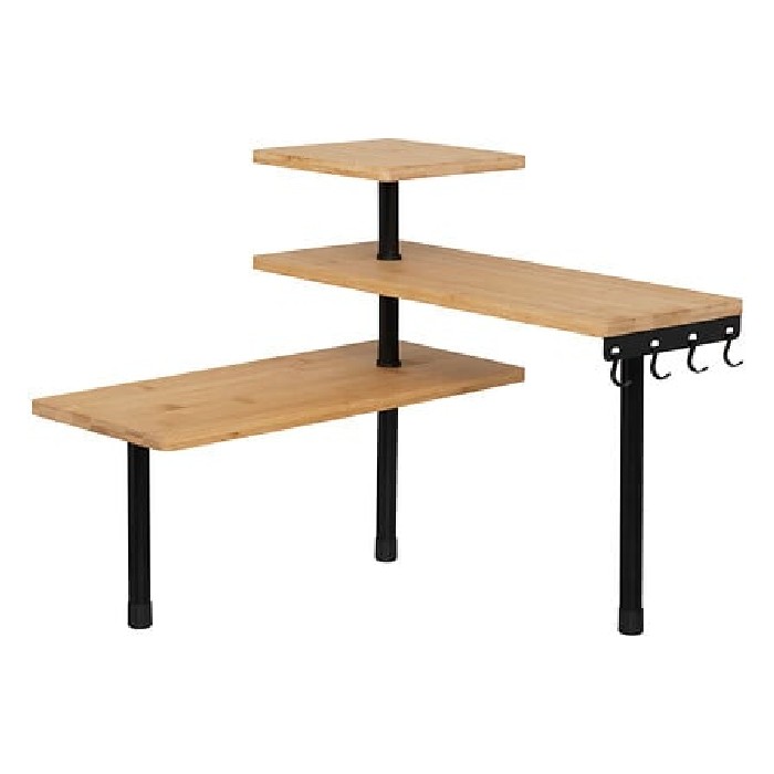 kitchenware/miscellaneous-kitchenware/5five-3-tiers-corner-shelf-bamboo-and-black