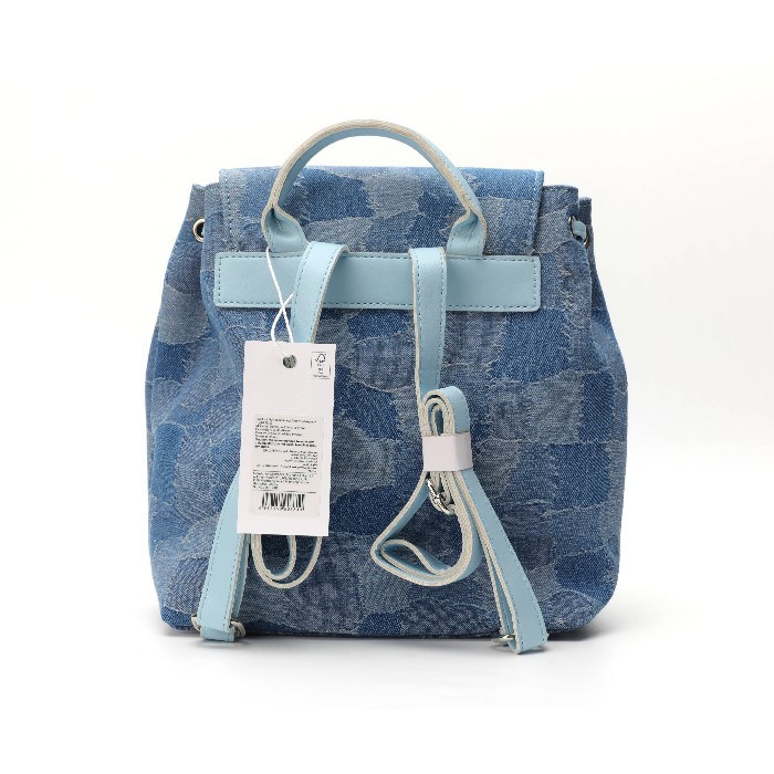 household-goods/clothes-shoes-accessories/mumuso-splicing-denim-backpack-light-blue