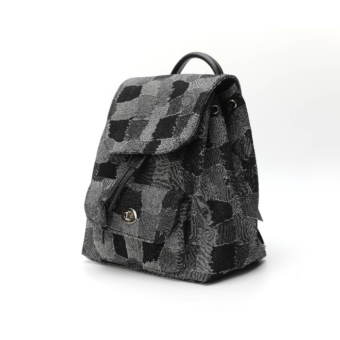 household-goods/clothes-shoes-accessories/mumuso-splicing-denim-backpack-black