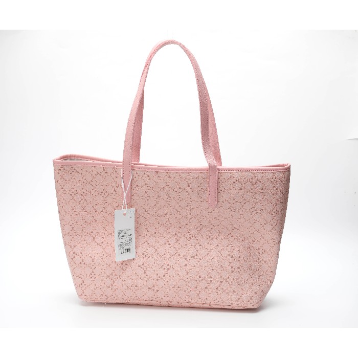 household-goods/clothes-shoes-accessories/mumuso-large-capacity-flower-printed-commuter-tote-bag-pink