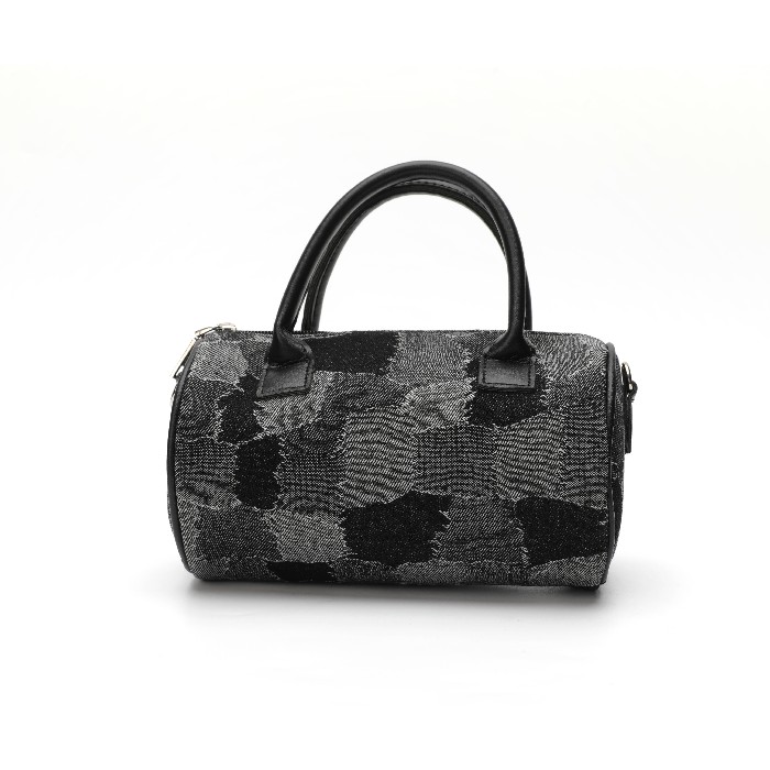household-goods/clothes-shoes-accessories/mumuso-cylindrical-denim-crossbody-handbag-black