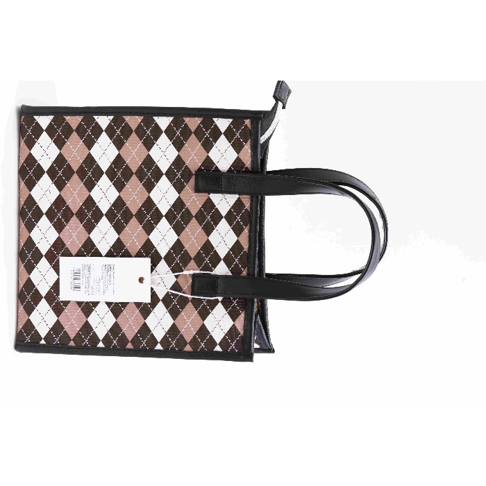 household-goods/shopping-trolleys-bags/mumuso-chequered-handbag-camel