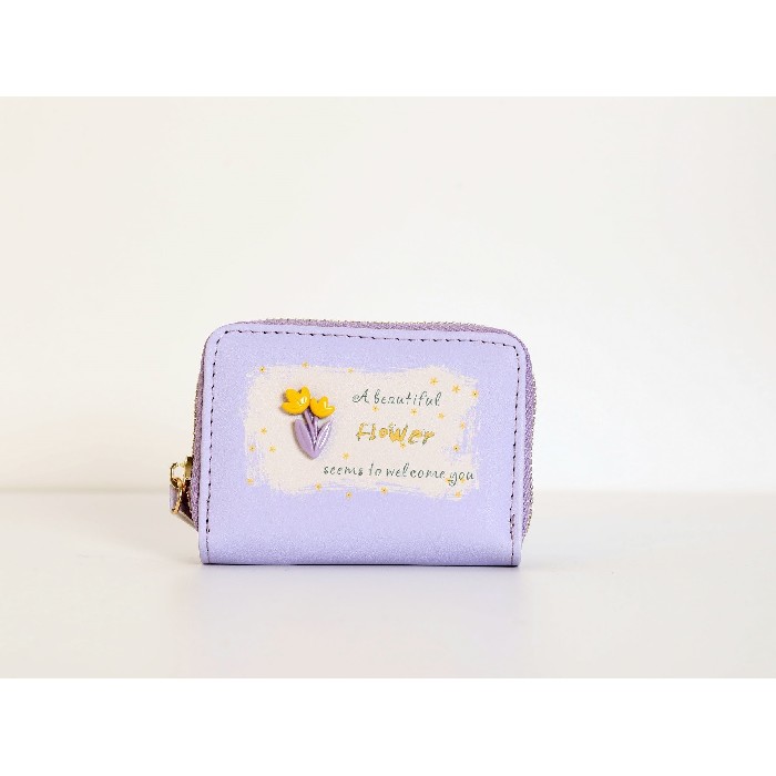 household-goods/clothes-shoes-accessories/mumuso-card-bag-with-3d-flower-pattern-purple