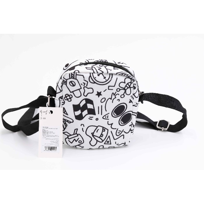 household-goods/clothes-shoes-accessories/mumuso-crossbody-bag-with-interesting-graffiti-black