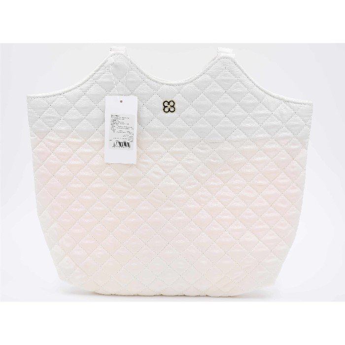 household-goods/clothes-shoes-accessories/mumuso-rhombus-textured-shoulder-bag-four-leaf-cloverwhite