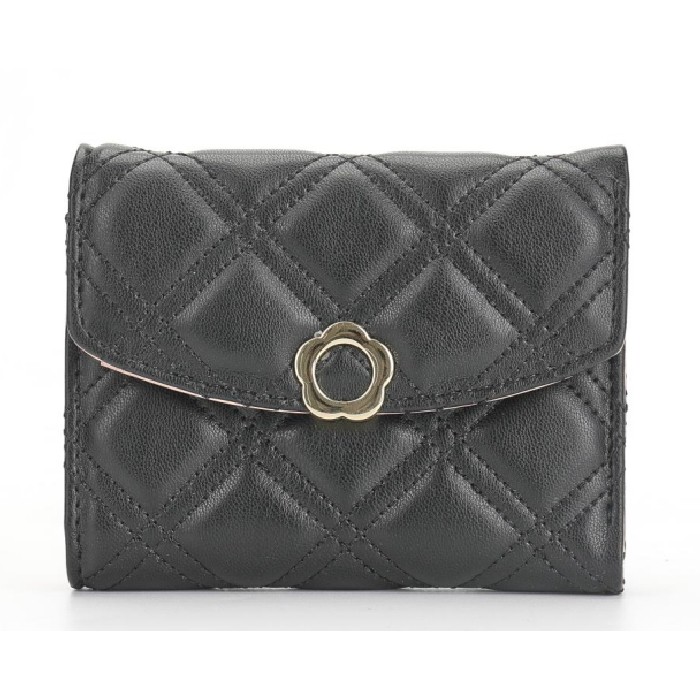 household-goods/clothes-shoes-accessories/mumuso-rhombus-tri-fold-wallet-black