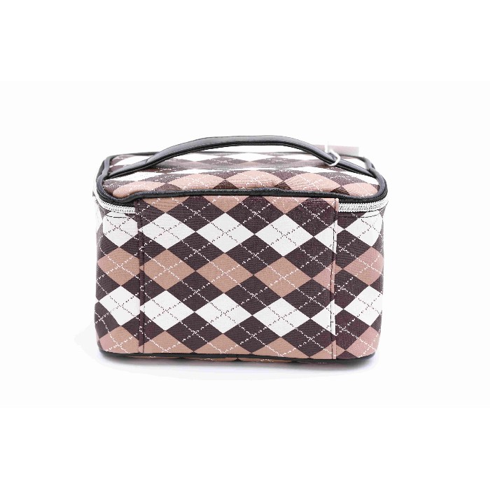 household-goods/clothes-shoes-accessories/mumuso-chequered-cosmetic-case-camel