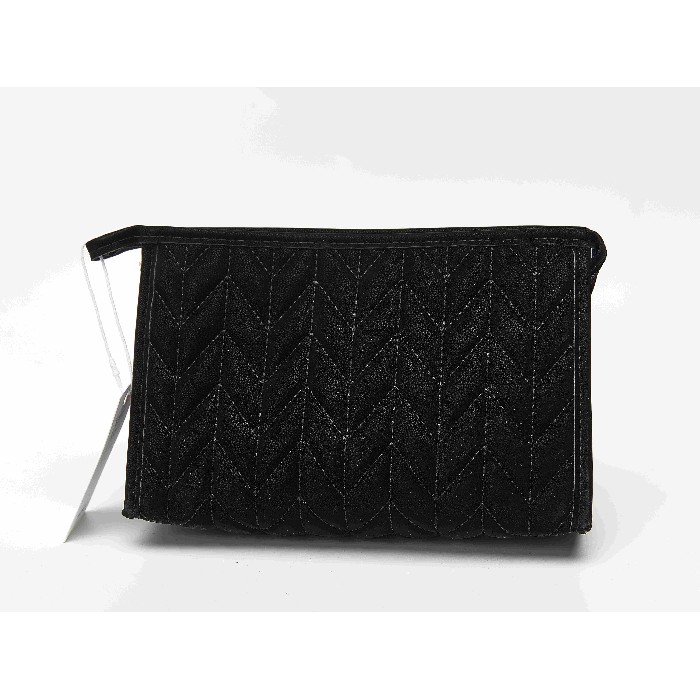 household-goods/clothes-shoes-accessories/mumuso-herringbone-trapezoid-cosmetic-bag-black