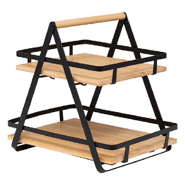 tableware/serveware/5five-2-tiers-handle-shelf-ordera-black