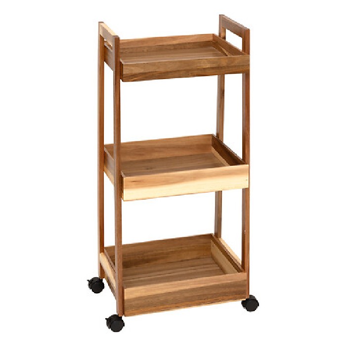kitchenware/racks-holders-trollies/5five-3-tier-trolley-acacia